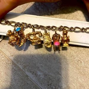 Vintage couture charm bracelet